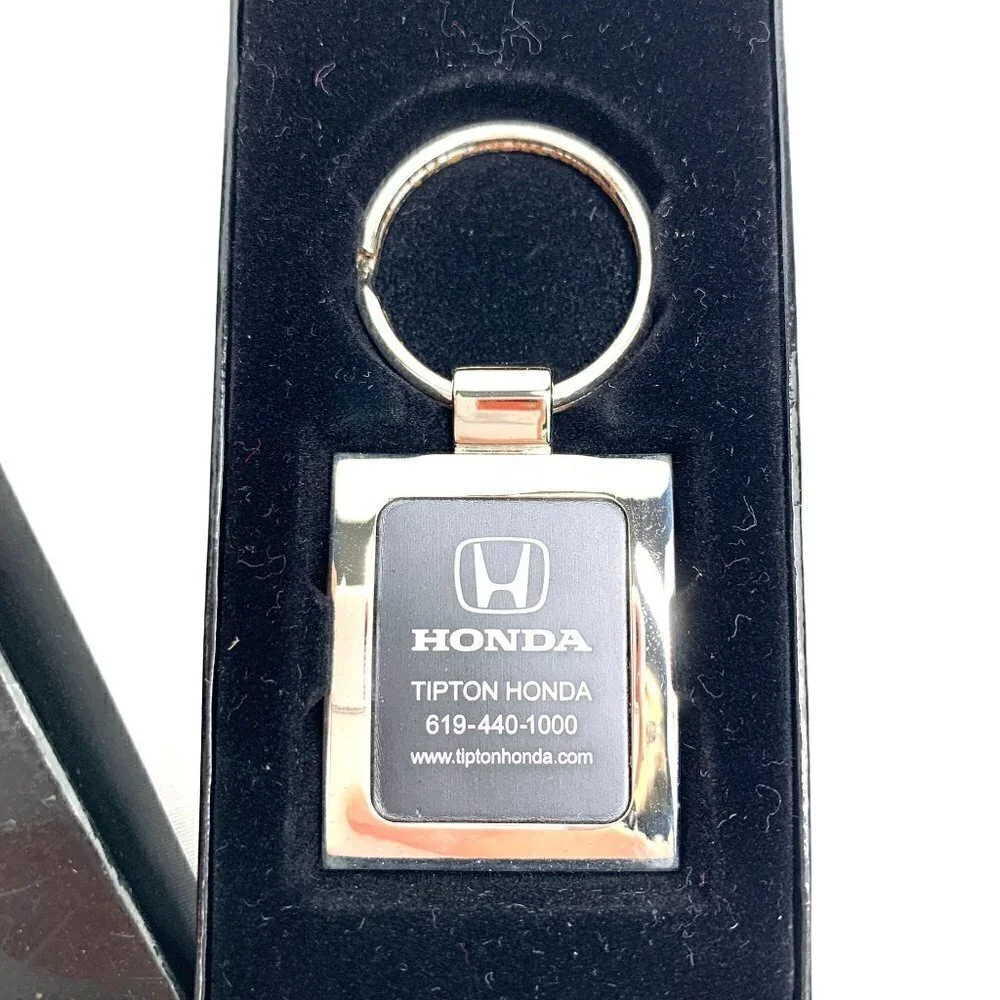 Honda Silver Metal Key Ring In Presentation Box